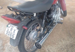 Polícia Militar recupera moto furtada no último mês