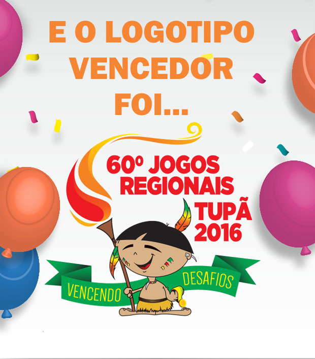 População define logotipo dos 60º Jogos Regionais de Tupã