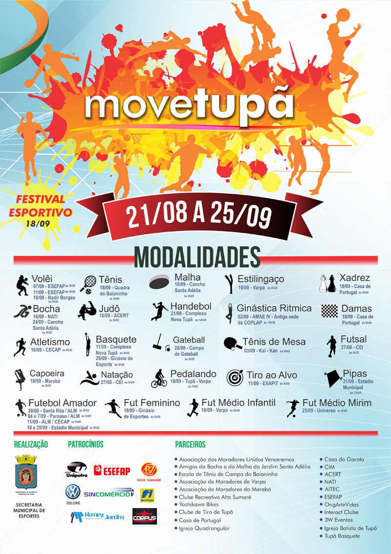 Move Tupã tem início neste domingo com Festival de Pipas e Torneio de Handebal