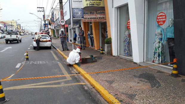 Enxame de abelhas na Av. Tamoios mobiliza bombeiros