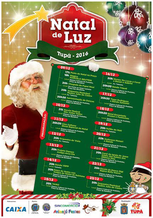 Natal de Luz apresenta várias atrações nesta semana