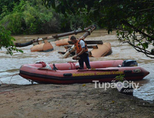 Marinha chega a Tupã para ajudar nas buscas as vítimas no Rio do Peixe