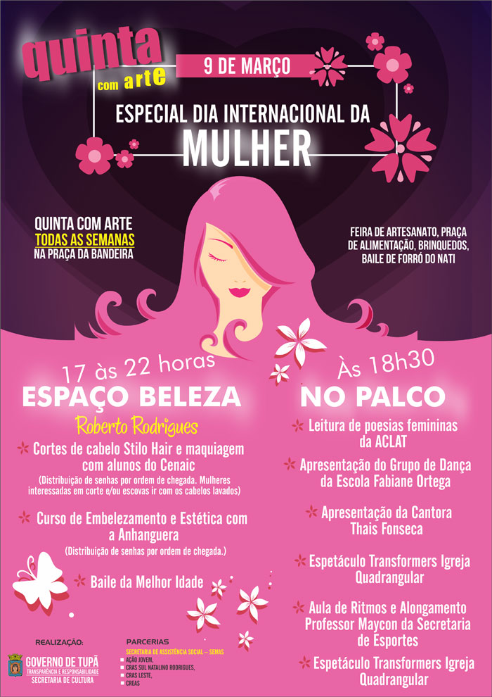 Quinta com Arte de hoje celebra o Dia Internacional da Mulher