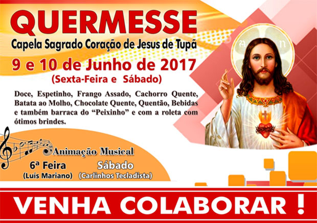 Comunidade do Sagrado Coração promove quermesse no próximo fim de semana