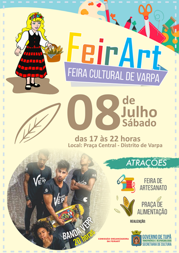 FeirArt terá apresentação da Banda Vepp