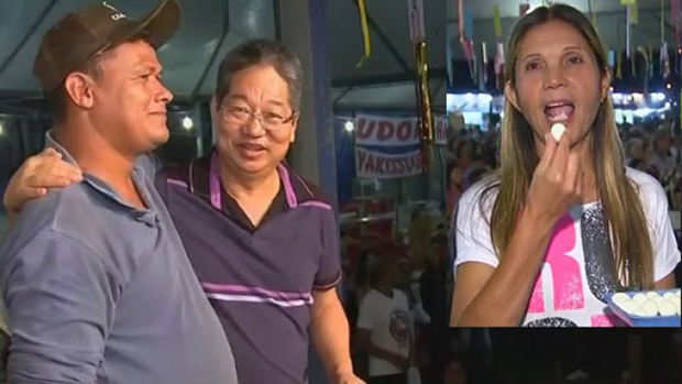 Quataense leva prêmio por comer mais ovos de codorna em concurso da festa do ovo