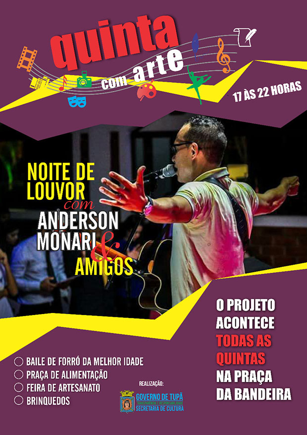 Anderson Monari & Amigos vão se apresentar amanhã