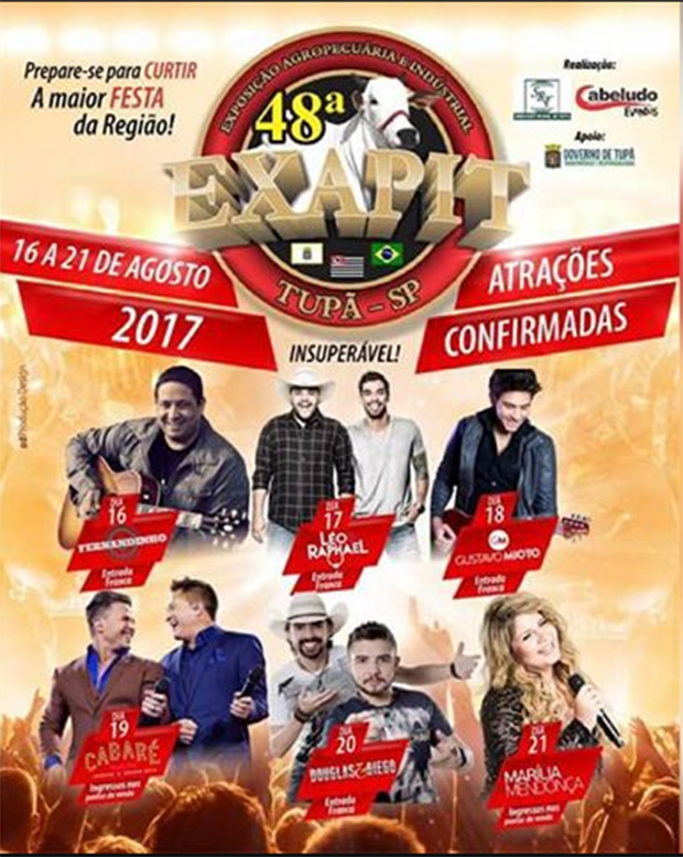 Exapit continua hoje com abertura do rodeio e show de Leo e Raphael