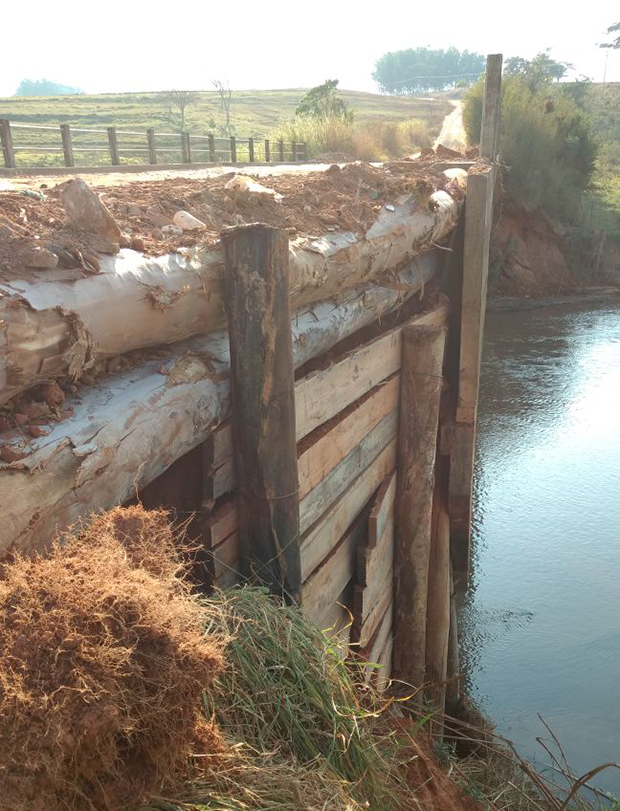 Prefeitura recupera cabeceira da ponte que interliga Tupã ao Bairro Ponte Alta