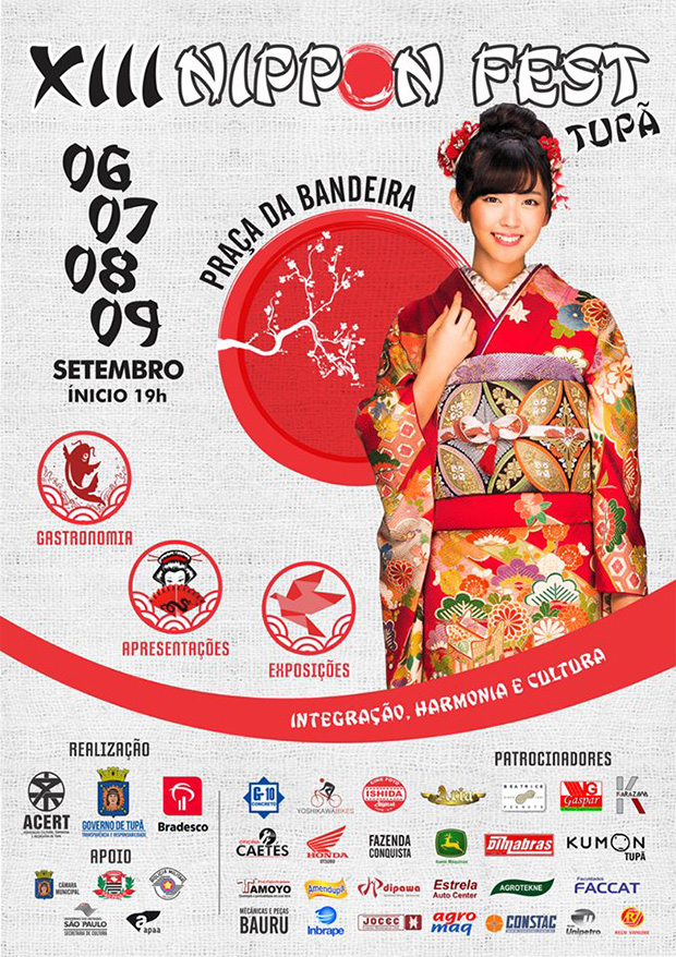 13ª Nippon Fest de Tupã inicia hoje com diversas atrações