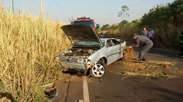 Motorista fica ferido em acidente na vicinal Tupã - Bastos na manhã desta quinta-feira