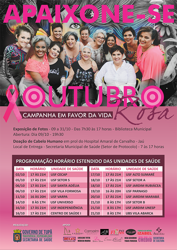 Prefeitura fecha programação do Outubro Rosa