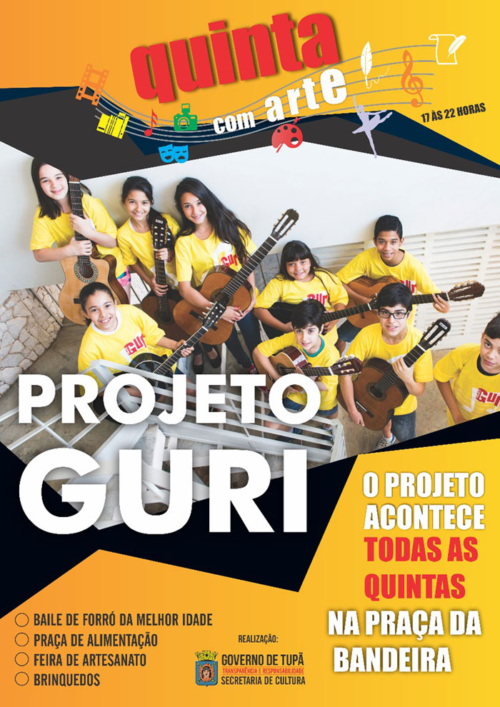 Projeto Guri se apresenta hoje no Quinta com Arte