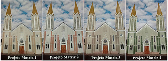 Paróquia realiza enquete para definir a pintura externa da igreja matriz de São Pedro