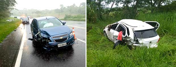 Região de serra em Quintana registra dois capotamentos de carros