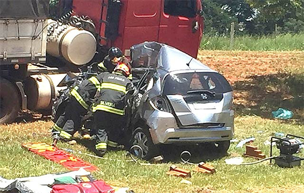 Casal de Rancharia morre em acidente na Rodovia Brigadeiro Eduardo Gomes