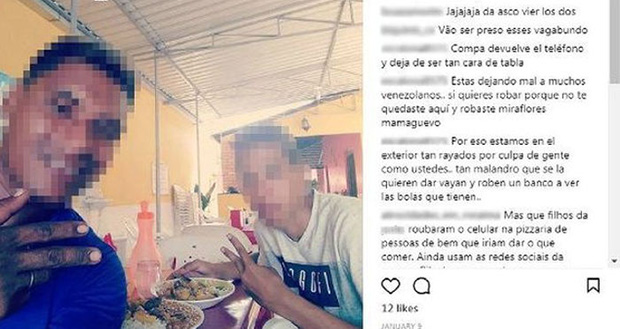 Homens roubam celular e postam foto no Instagram da vítima