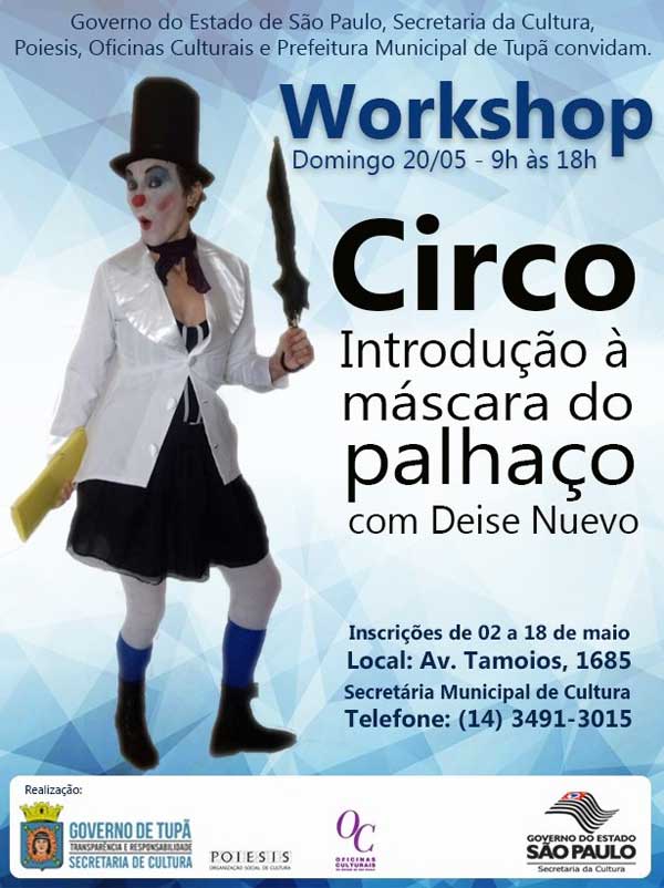 Tupã recebe oficina de Circo e Voz e Expressividade