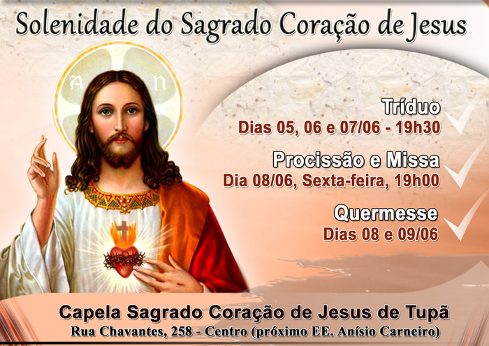 Comunidade promove festa em honra ao Sagrado Coração de Jesus