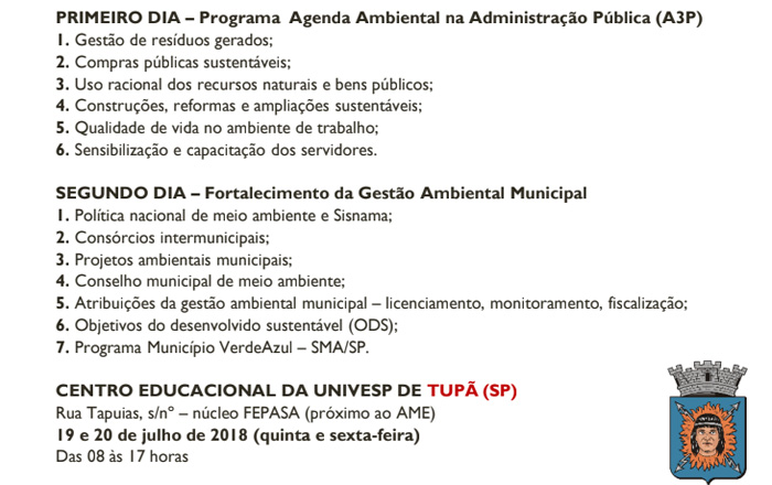 Tupã é o 1º município da região a receber curso de sustentabilidade