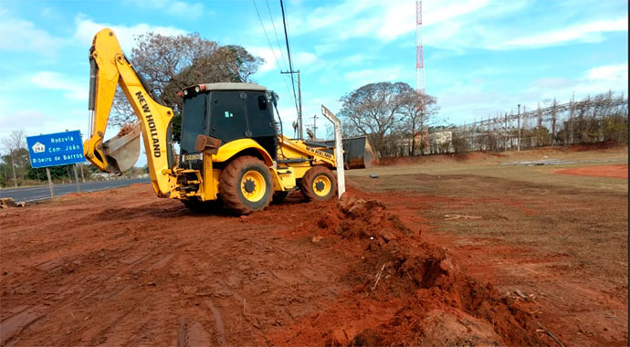 Recinto da EXAPIT está sendo preparado para exposição na próxima semana