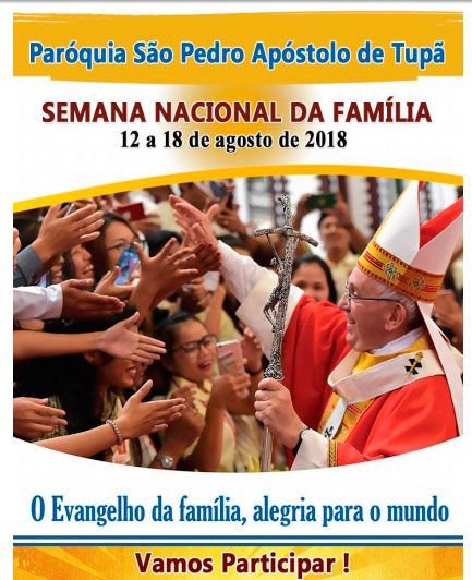 Paróquia São Pedro divulga programação de agosto