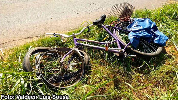 Ciclista de 82 anos sofre ferimentos em acidente na vicinal que liga Bastos a Iacri