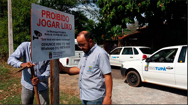 Município passa a contar com câmeras móveis para flagrar descarte irregular de lixo