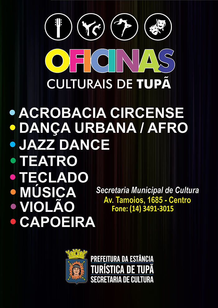 Programa ‘Oficias Culturais de Tupã’ tem novas opções