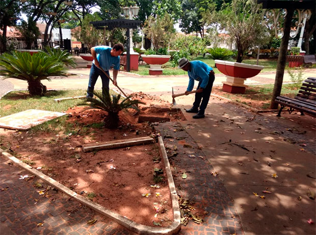 Represa 7 de Setembro e Praça Dom Bosco recebem serviços de limpeza