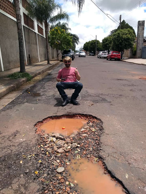 Morador de Tupã simula 