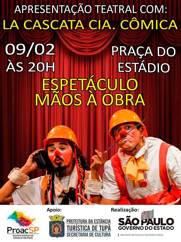 Espetáculo teatral e Workshop são atrações culturais para o fim de semana