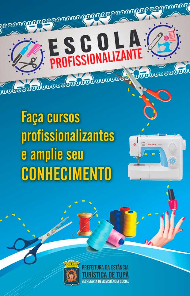 Abertas inscrições para cursos da Escola Profissionalizante