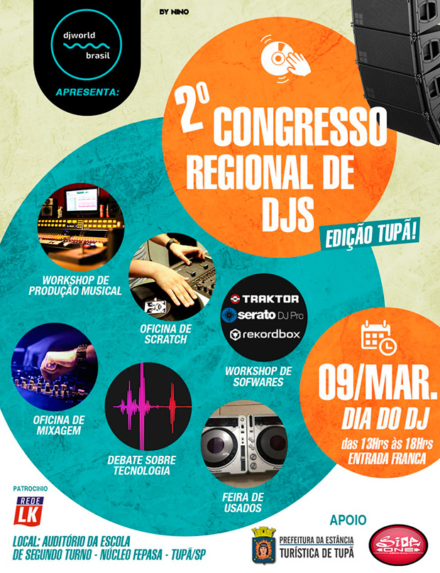 Tupã sediará 2º Congresso Regional de DJs