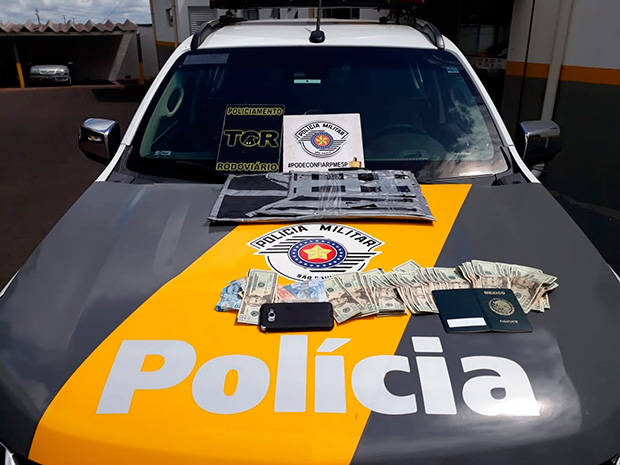 Mexicano é preso com cocaína e mais de 1,4 mil dólares durante abordagem da Polícia Rodoviária