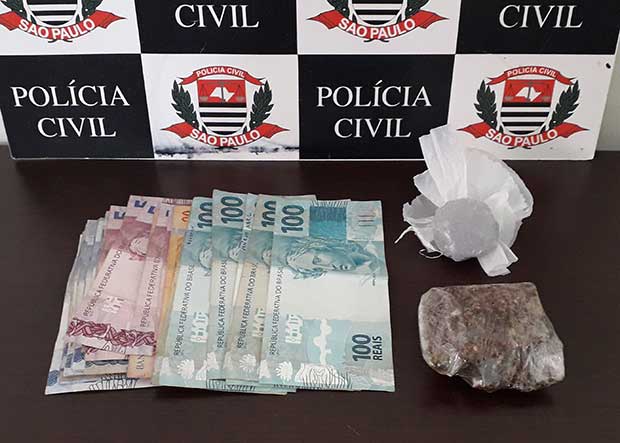 Polícia Civil de Bastos prende traficante de maconha