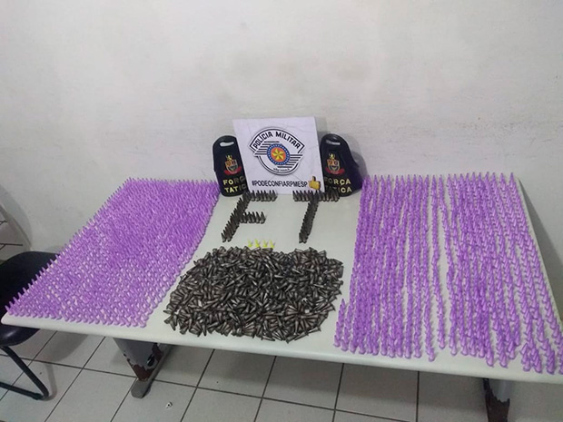 Mais de 2 mil pinos de cocaína são apreendidos em Marília