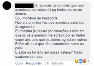 Vídeo que mostra adolescente agredindo motorista de ônibus volta a circular nas redes sociais