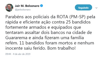 Tupãense que atua no COE esteve em ação contra bandidos em Guararema