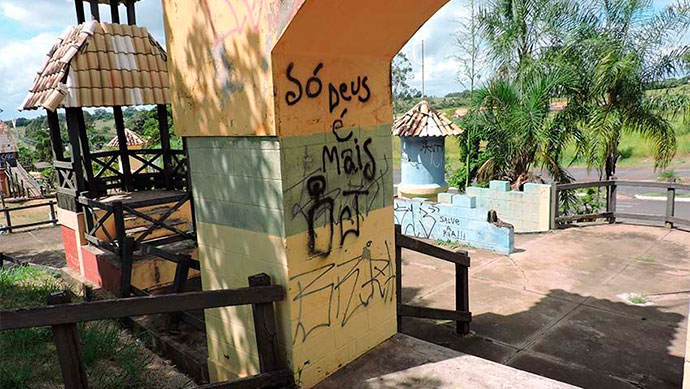 Parque do Atleta é um dos locais públicos que mais sofre com ações de vandalismo