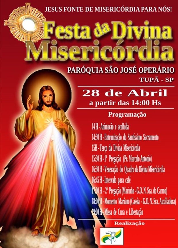 Igreja católica se prepara para Festa da Divina Misericórdia