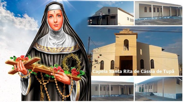 Capela Santa Rita de Cássia já definiu homenagem à padroeira