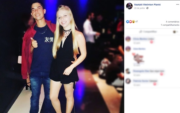 Marido da vítima também sofreu queimaduras e está internado — Foto: Reprodução/Facebook