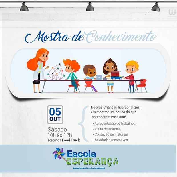 Escola Esperança promove 1ª Mostra de Conhecimento