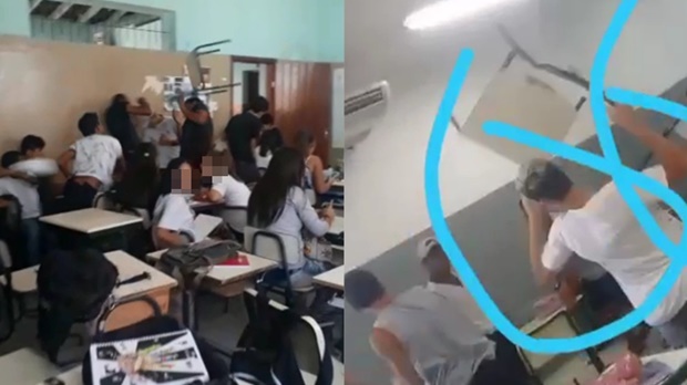 Aluno leva cadeirada durante briga em escola de Tupã