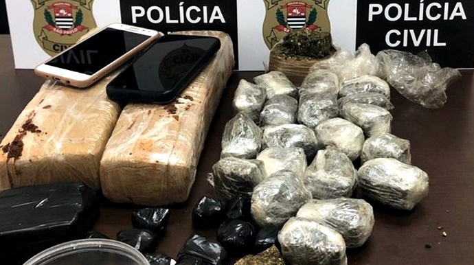 DISE flagra trio com 3 kg de maconha e cocaína em 3 endereços de Tupã