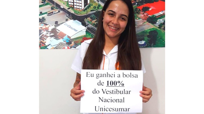 Jovem ganha bolsa de estudos integral na Unicesumar de Tupã