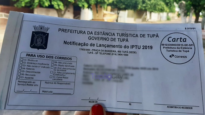 Prefeitura vai distribuir cerca de 31 mil carnês de IPTU em 2020