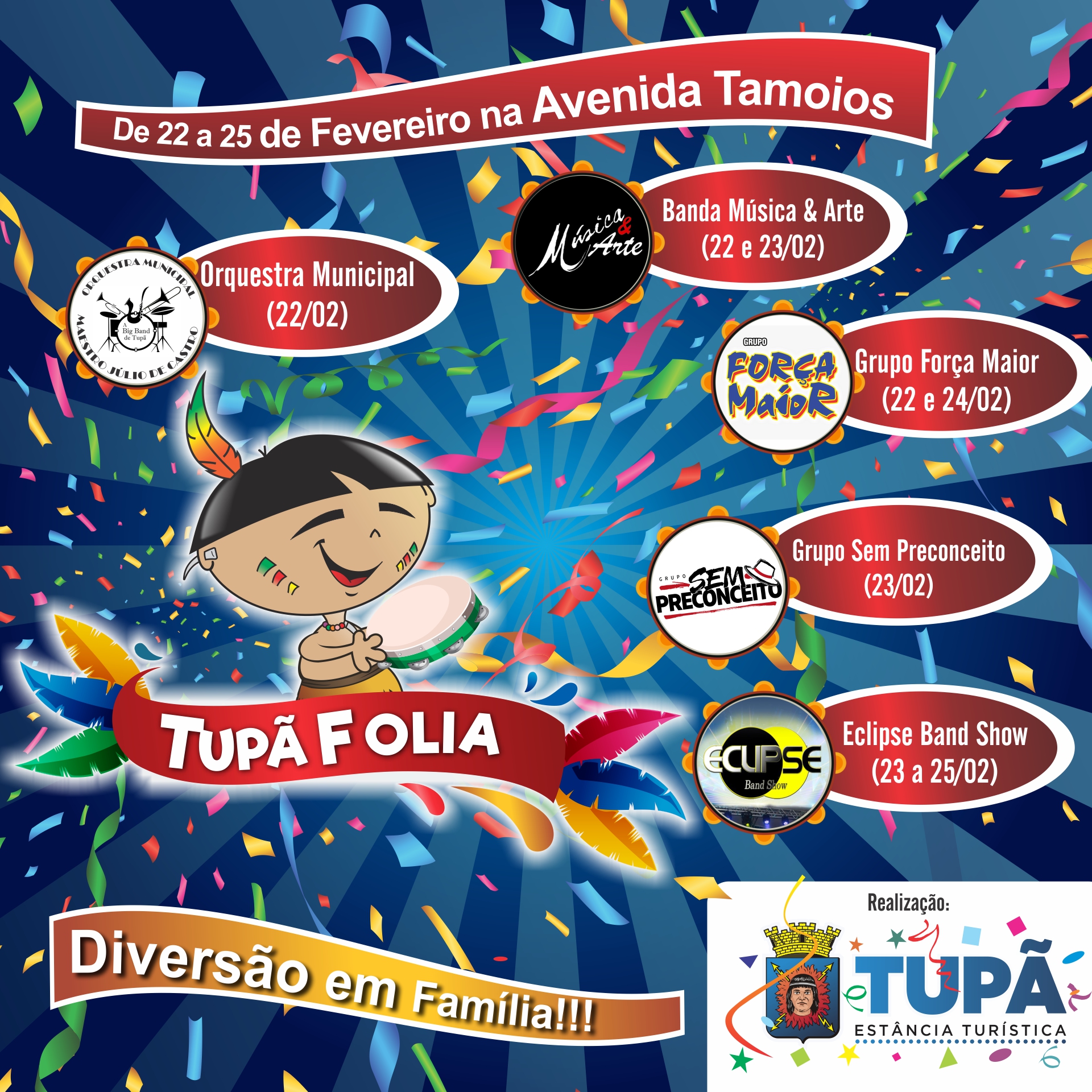 Tupã Folia começa neste sábado