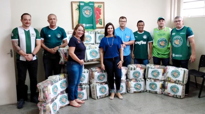 Consulado do Palmeiras destina 25 cestas básicas à Secretaria de Assistência Social